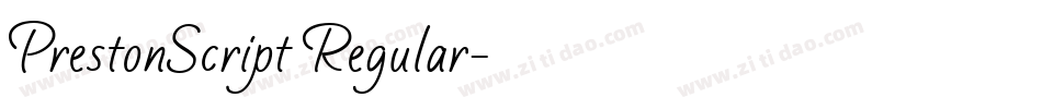 PrestonScript Regular字体转换